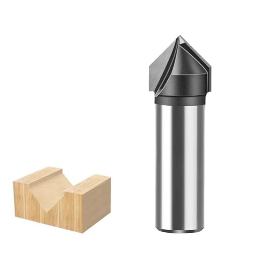 90-Grad-Fase-Fräser, 6 mm 12 mm Schaft, V-Nut, CNC-Gravur, Holzbearbeitungsfräser(12*15.9mm) von IUBPWMS