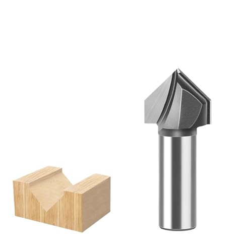 90-Grad-Fase-Fräser, 6 mm 12 mm Schaft, V-Nut, CNC-Gravur, Holzbearbeitungsfräser(12*22.2mm) von IUBPWMS