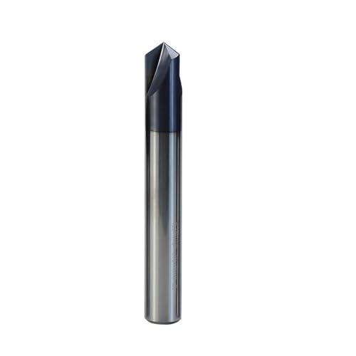 90-Grad-Hartmetall-Fasenfräser, 4-schneidiger CNC-Fräser, 6-12 mm Schaft, V-Nut-Fräser, HRC60, for Entgraten und Gravieren(D10X90AX75LX4T) von IUBPWMS