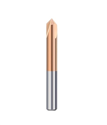 Fasenfräser, 3-Flöten, Hartmetallfräser, 60/90/120 Grad, V-Nut, CNC-Gravur-Fräswerkzeug(8xD8x60Lx90D) von IUBPWMS