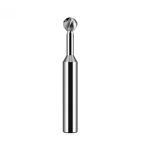 HRC60 Hartmetall-Kugelfräser, T-förmiger Bogenfräser, 3D-Gravur, Lollipop-Schaftfräser, R0.5-R10, Spiralschneid-CNC-Fräser(R0.75,For Aluminium) von IUBPWMS