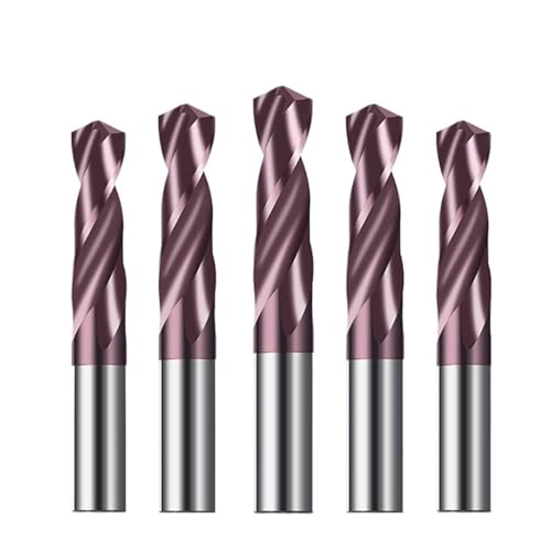 HRC65 Vollhartmetallbohrer, 1-12 mm Spiralbohrer, Bohrwerkzeug mit geradem Schaft for Edelstahl, Aluminium, Eisen, Metall, Kunststoff(11.0mm,5PCS) von IUBPWMS