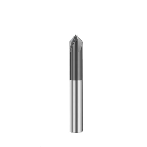 Hartmetall-Fasenfräser, 4-schneidiger V-Nut-Fräser, 3-25 mm dia, 90-Grad-Gravurfräser for legierte Stähle(25xD25x100L) von IUBPWMS