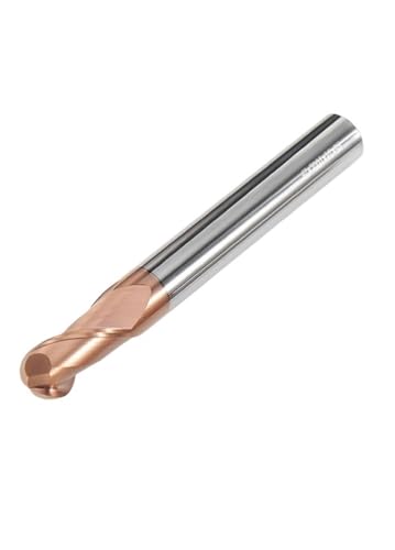 Hartmetall Kugelkop ffräser, R1-R7 HRC55 CNC-Fräser, 4-12 mm Schaft, Spiral-Up-Cut, 2-Flöten-Fräser for Metall(R1.75x4Dx50L) von IUBPWMS