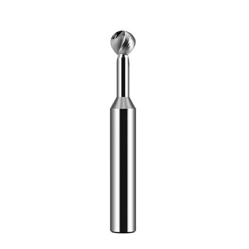 Kugelförmiger T-förmiger Bogenfräser 3D-Lollipop-Schaftfräser, Wolframkarbid R0.5-R10 CNC-Fräser for Stahl und Aluminium(R10x40xD20x100x3T,Aluminum) von IUBPWMS