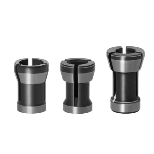 Spannzangenadapter, 6,35 mm, 8 mm, 6 mm Spannzangenfutter, Gravier-Trimmmaschine, Fräser-Spannzange for die Holzbearbeitung(6mm-6.35mm-8mm) von IUBPWMS