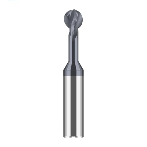 T-förmiger Bogenfräser aus Wolframkarbid mit Kugelkopf, Lollipop-Schaftfräser, R0.75-R6 CNC-Fräser-Spiralbohrer for Stahlaluminium(For steel,D10R5) von IUBPWMS