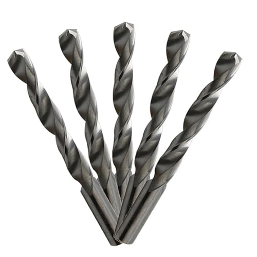 Vollhartmetall-Bohrer, 0,5–7 mm, rund, mit geradem Schaft, Spiralbohrer for Edelstahl, gehärteten Stahl, Gusseisen(6.4mm 5pc) von IUBPWMS