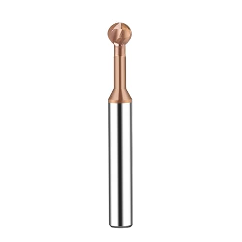 Wolframstahl-Hartmetall-Kugel-T-förmiger Bogenfräser R0.5-R10 3D-Gravur-Lollipop-Schaftfräser for gehärtetes Stahl-Aluminium(Steel,4dxR2xD4x50L) von IUBPWMS