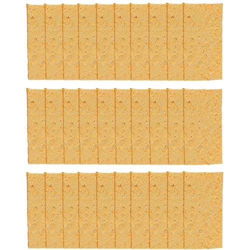 30 Stück Lötspitze Reinigungsschwamm,Lötschwamm,Putzschwamm,Schwamm Küche,Putzschwämme,Schwämme,Schwammputzschwamm,Wiederverwendbar,Ersatzschwamm,Industrial,Lötkolben,Löten,für Werkbänke,Werkstätten von IUHRIE