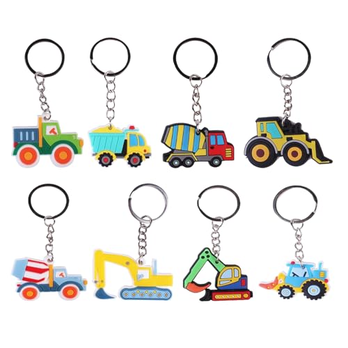 8 Stück Schlüsselanhänger Traktor,Baufahrzeuge Thema,schlüsselanhänger kinder Construction Party Gastgeschenke baustelle kinder mitgebsel für Geburtstagsgeschenke für Kinder,Bagger Spielzeug bagger 8 Stück Schlüsselanhänger Traktor,Baufahrzeuge Thema,schlüsselanhänger kinder Construction Party Gastgeschenke baustelle kinder mitgebsel für Geburtstagsgeschenke für Kinder,Bagger Spielzeug bagger von IUHRIE