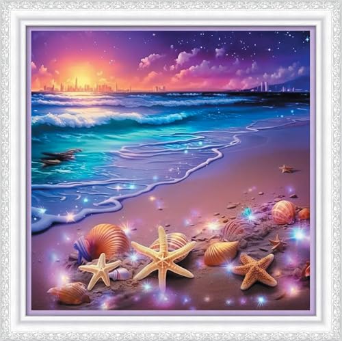 IUHUI 11ct Kreuzstich Set Vorgedruckt für Anfänger Erwachsene, Sonnenuntergang am Strand DIY Kreuzstich Stickpackungen Stickerei Stoff Vorlagen IUHUI 11ct Kreuzstich Set Vorgedruckt für Anfänger Erwachsene, Sonnenuntergang am Strand DIY Kreuzstich Stickpackungen Stickerei Stoff Vorlagen von IUHUI
