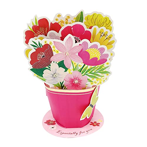 3D-Grüße zum Muttertag, kreatives Geschenkpapier, schnitzen, dekorative Ornamente, Erntedankfest, allgemeine Karte Kraftpapier Klappkarten (B, One Size) von IUNSER