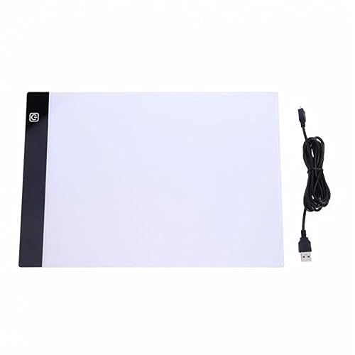 IUNSER A5 Ultradünne Lichtbox USB Power Artcraft Tracing Light Pad zum Zeichnen Kunst- Und Handwerksorganisatoren Und -aufbewahrung (White, One Size) von IUNSER