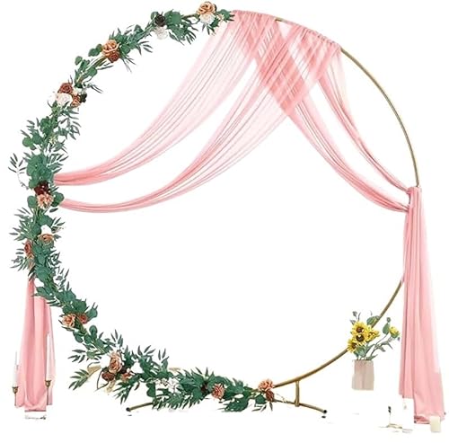 Hochzeitsbogen-Drapierungsstoff, durchsichtige Bogenvorhänge, Chiffon-Vorhang for den Außenbereich, Hintergrund for Hochzeitszeremonie, Party, Deckendekoration für Hochzeiten(1pcs Color4,75x600cm) von IUVYTA