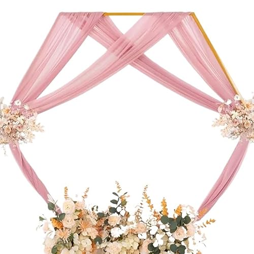 Hochzeitsbogen-Drapierungsstoff, durchsichtige Bogenvorhänge, Chiffon-Vorhang for den Außenbereich, Hintergrund for Hochzeitszeremonie, Party, Deckendekoration für Hochzeiten(1pcs Light Pink,75x1000cm Hochzeitsbogen-Drapierungsstoff, durchsichtige Bogenvorhänge, Chiffon-Vorhang for den Außenbereich, Hintergrund for Hochzeitszeremonie, Party, Deckendekoration für Hochzeiten(1pcs Light Pink,75x1000cm von IUVYTA