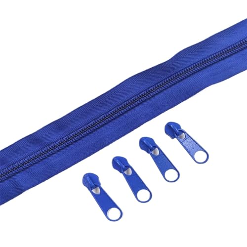 IUVYTA 1/2/3/5/8/10 Meter Lange Nylon-Reißverschlussrollen mit Reißverschlussschieber for maßgeschneiderte Nähzubehöre für Nähen(Dark Blue1,10 Meter) von IUVYTA