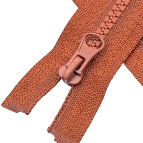 IUVYTA 1 STK 5# 40/50/60/80/90 cm Harz-Reißverschluss mit offenem Ende for DIY-Kleidungsstück, Nähtasche, Mantel, Reißverschluss-Reparaturzubehör für Nähen(Caramel,60cm) von IUVYTA