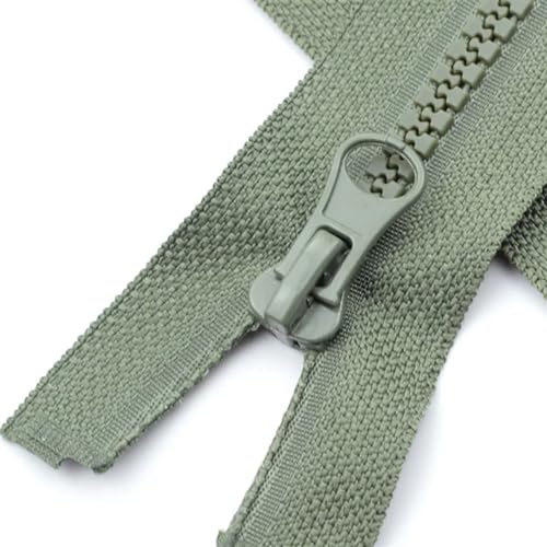 IUVYTA 1 STK 5# 40/50/60/80/90 cm Harz-Reißverschluss mit offenem Ende for DIY-Kleidungsstück, Nähtasche, Mantel, Reißverschluss-Reparaturzubehör für Nähen(Green,80cm) von IUVYTA