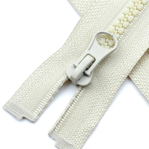 IUVYTA 1 STK 5# 40/50/60/80/90 cm Harz-Reißverschluss mit offenem Ende for DIY-Kleidungsstück, Nähtasche, Mantel, Reißverschluss-Reparaturzubehör für Nähen(Khaki,90cm) von IUVYTA