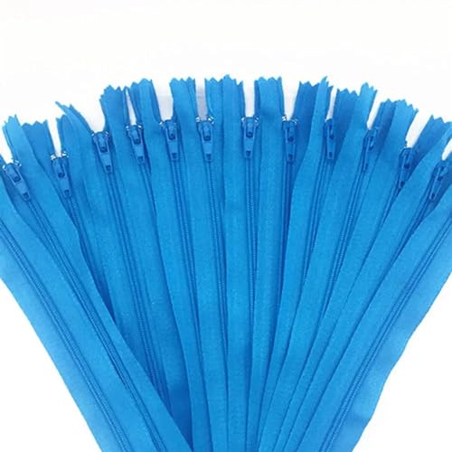 IUVYTA 10 Stück Nylon-Reißverschlüsse for Schneider, Näher, Handwerker für Nähen(Blue,40cm) von IUVYTA