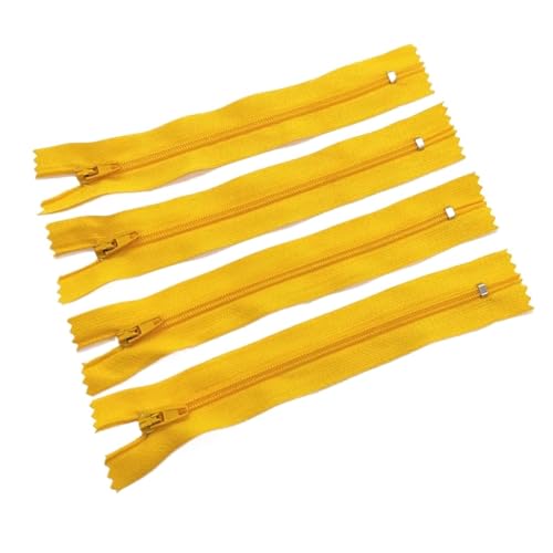 IUVYTA 10 Stück geschlossener Nylon-Spiralreißverschluss, geeignet for Kleidungsreißverschlüsse for Nähen für Nähen(Golden,10cm) von IUVYTA