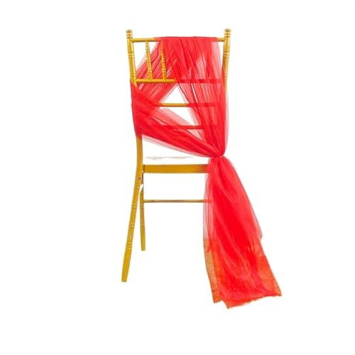 IUVYTA 160CM Breite Hochzeitsbogen Drapieren Sheer Vorhang Hochzeit Tüll Chiffon Drapieren Vorhang for Wohnzimmer Hochzeit Party Hintergrund Dekor für Hochzeiten(Red,10 Meters) von IUVYTA