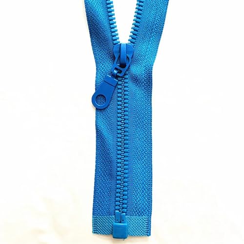 IUVYTA 2/5 STK. Abnehmbarer Harz-Reißverschluss, Öffnung, Öffnung, automatische Verriegelung, Kunststoff-Reißverschluss for Nähen von Anzügen für Nähen(Blue,50cm) von IUVYTA