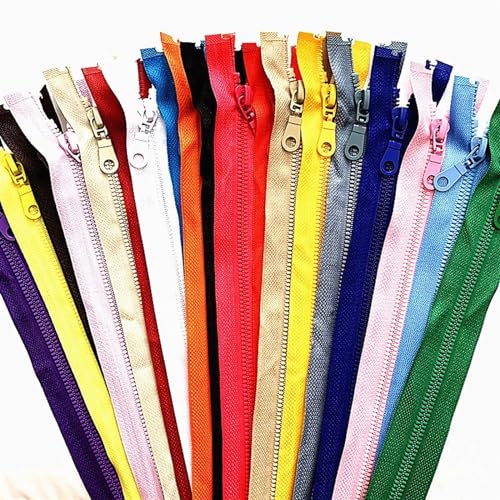 IUVYTA 2/5 STK. Abnehmbarer Harz-Reißverschluss, Öffnung, Öffnung, automatische Verriegelung, Kunststoff-Reißverschluss for Nähen von Anzügen für Nähen(Mix,50cm) von IUVYTA