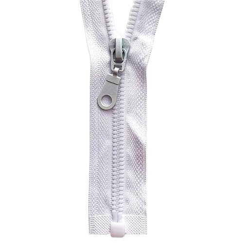 IUVYTA 2/5 STK. Abnehmbarer Harz-Reißverschluss, Öffnung, Öffnung, automatische Verriegelung, Kunststoff-Reißverschluss for Nähen von Anzügen für Nähen(White,60cm) von IUVYTA