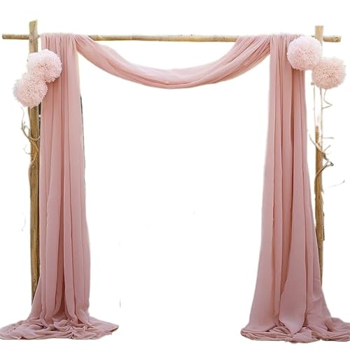IUVYTA 3-10M Hochzeitsbogen Drapieren Stoff Sheer Chiffon Tüll Vorhang Drapieren Hintergrund Party Supplies Home Drapery Zeremonie Dekoration für Hochzeiten(Color3,70X800cm) von IUVYTA