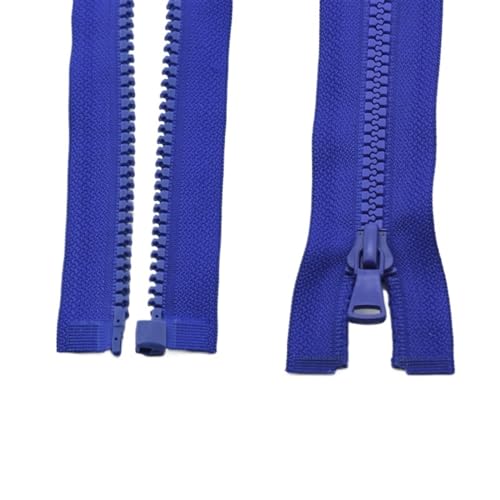 IUVYTA 3 Stück Harzreißverschlüsse, offene Reißverschlüsse mit automatischer Verriegelung, Kunststoffreißverschlüsse for Nähen von Kleidung für Nähen(Blue2,30cm) von IUVYTA
