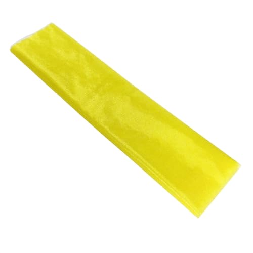IUVYTA 5/10m Hochzeitsbogen Drapierung Chiffon Stoff Vorhang Tüll Decke Vorhänge for Party Hintergrund Hochzeit Zeremonie Stuhl Empfang Dekor für Hochzeiten(Light Yellow,10M) von IUVYTA