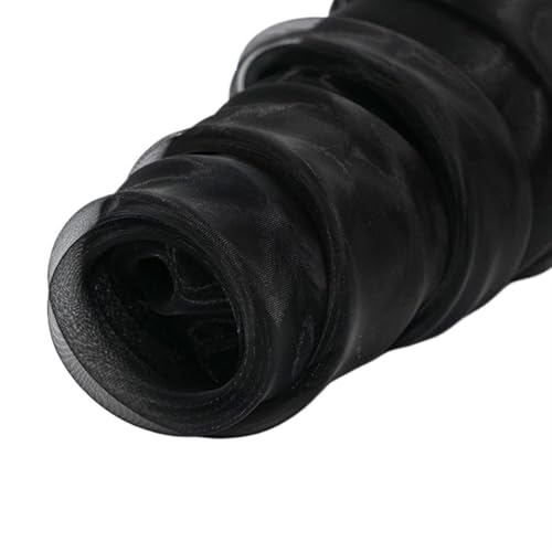 IUVYTA 5/10m Hochzeitsbogen Vorhänge Dekorationen Gardinen Hochzeit Hintergrund Vorhänge Tüll Stoff Vorhänge for Party Zeremonie Empfang für Hochzeiten(Black,5 Meters) von IUVYTA