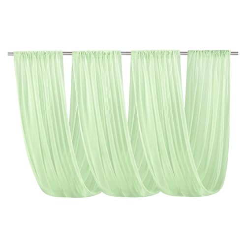 IUVYTA 73x300cm Deckenvorhänge Hochzeitsbogen Drapieren Stoff Gardinen for Party Zeremonie Bühne Deckenvorhänge Hängen für Hochzeiten(Color3) von IUVYTA