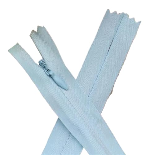 IUVYTA 8 stücke Unsichtbarer Reißverschluss Zipp Lange Reißverschlüsse for Nähen Von Kleidung für Nähen(Blue,45 cm) von IUVYTA