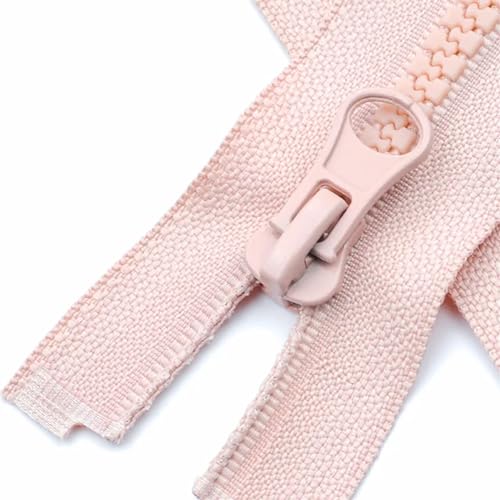 IUVYTA Harzreißverschluss, offenes Ende, automatisch verriegelbarer Kunststoffreißverschluss for Nähen von Kleidung für Nähen(Pink,50cm) von IUVYTA