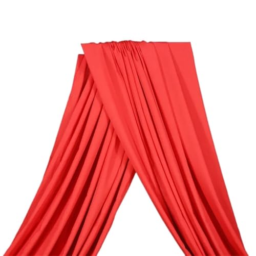 IUVYTA Party-Hintergrund, einfarbig, Hochzeitsbogen, Drapierung, Chiffon-Vorhänge, Dekoration for Party-Hintergrund, Tüll, Hängedekor, Party-Zubehör für Hochzeiten(Deep red,150X500CM) von IUVYTA