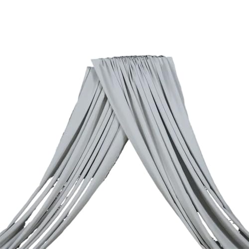 IUVYTA Party-Hintergrund, einfarbig, Hochzeitsbogen, Drapierung, Chiffon-Vorhänge, Dekoration for Party-Hintergrund, Tüll, Hängedekor, Party-Zubehör für Hochzeiten(Grey,150X600CM) von IUVYTA