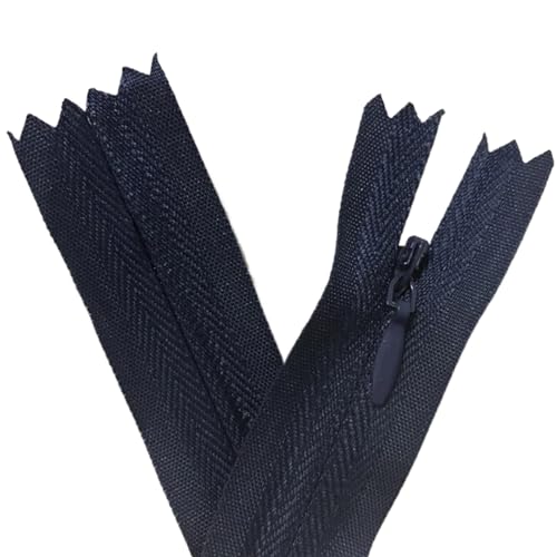 IUVYTA Unsichtbare Reißverschlüsse Nylon Spule Reißverschluss Schneider for Handarbeit Nähen Tuch Zubehör für Nähen(Blue1,55cm) von IUVYTA