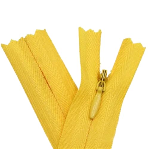 IUVYTA Unsichtbare Reißverschlüsse Nylon Spule Reißverschluss Schneider for Handarbeit Nähen Tuch Zubehör für Nähen(Yellow,45cm) von IUVYTA