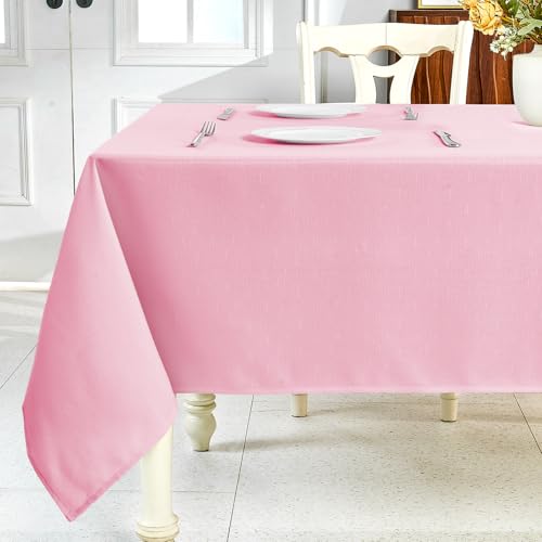 IVAPUPU Strukturierte Leinen-Tischdecke für rechteckige Tische, rechteckig, wasserdicht, knitterfrei, abwischbar, Esstischabdeckung für Frühling, Hochzeit, Geburtstag, Küchendekoration, 152,4 x 305,8 IVAPUPU Strukturierte Leinen-Tischdecke für rechteckige Tische, rechteckig, wasserdicht, knitterfrei, abwischbar, Esstischabdeckung für Frühling, Hochzeit, Geburtstag, Küchendekoration, 152,4 x 305,8 von IVAPUPU