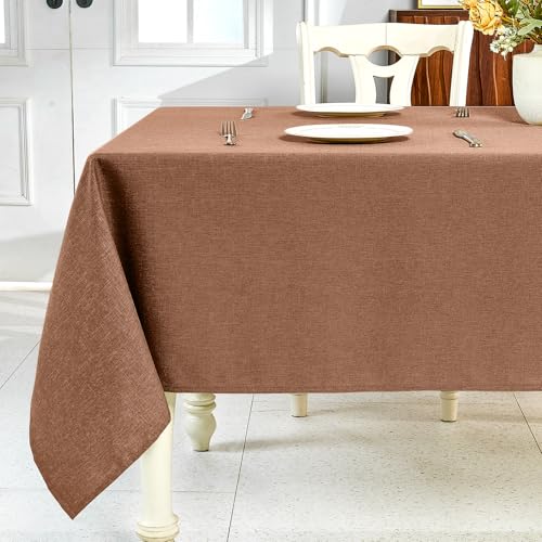 IVAPUPU Strukturierte Leinentischdecke für rechteckige Tische, Couchtischdecken, rechteckig, wasserdicht, knitterfrei, abwischbar, Esstischabdeckung für Frühling, Hochzeit, Geburtstag IVAPUPU Strukturierte Leinentischdecke für rechteckige Tische, Couchtischdecken, rechteckig, wasserdicht, knitterfrei, abwischbar, Esstischabdeckung für Frühling, Hochzeit, Geburtstag von IVAPUPU