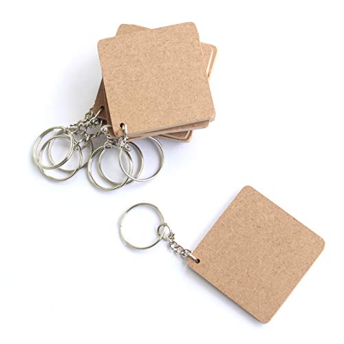 IVEI DIY MDF Schlüsselketten Holzblech Handwerk – Uni quadratische Form Schlüsselketten zum Bemalen von Holzblech Handwerk – Set von 50,8 x 5,1 cm für Decoupage-MDF, Plains IVEI DIY MDF Schlüsselketten Holzblech Handwerk – Uni quadratische Form Schlüsselketten zum Bemalen von Holzblech Handwerk – Set von 50,8 x 5,1 cm für Decoupage-MDF, Plains von IVEI