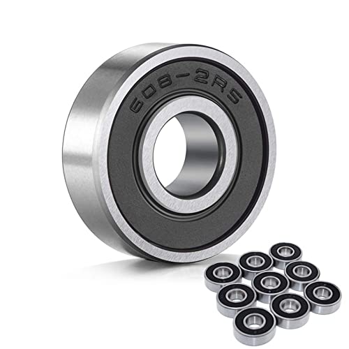 IVEKYKIBC 10 Stück ABEC-5 608 2RS 608-2RS 8 * 22 * ​​7 mm Skate Scooter Skateboard Räder Ersatzlager Kugelrolle Präzisionswellen Lagerstahl(ABEC 5) von IVEKYKIBC