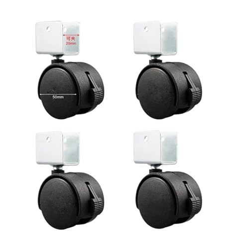 IVEKYKIBC 4 Teile/los PP 2-Zoll Bett Caster zubehör stille mit Bremse klemme 2-Zoll(4 Pcs-20mm) von IVEKYKIBC