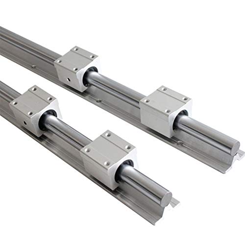IVEKYKIBC Professionelle 2 STÜCKE SBR12/16/20 20 mm Linearführungsschiene, Länge 300–1500 mm, vollständig unterstützte Linearschiene mit SBR20UU-Linearlagerblock, CNC-Teil(2 Rails 4 Sbr12uu,200mm) von IVEKYKIBC