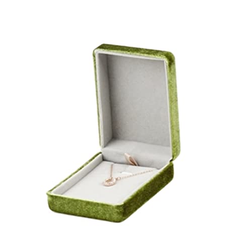 IWENZHKPA SchmuckkäStchen Jewellery Box 2 Stücke Grüne Schmuckschatulle Set Serie Halskette Ring Box Armband Aufbewahrungskoffer Cord Jewellry Display Box. Schmuckaufbewahrung(2pcsc) von IWENZHKPA