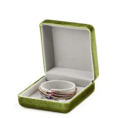 IWENZHKPA SchmuckkäStchen Jewellery Box 2 Stücke Grüne Schmuckschatulle Set Serie Halskette Ring Box Armband Aufbewahrungskoffer Cord Jewellry Display Box. Schmuckaufbewahrung(2pcsd) von IWENZHKPA