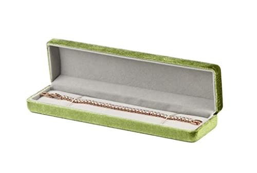 IWENZHKPA SchmuckkäStchen Jewellery Box 2 Stücke Grüne Schmuckschatulle Set Serie Halskette Ring Box Armband Aufbewahrungskoffer Cord Jewellry Display Box. Schmuckaufbewahrung(2pcse) von IWENZHKPA
